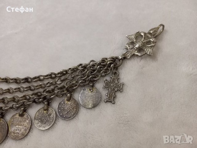 Пафти Носия УНИКАЛЕН Възрожденски Македонски Сребърен Кюстек 19Век, снимка 6 - Антикварни и старинни предмети - 39832311