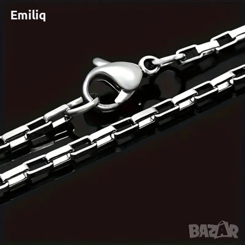 Мъжки Ланец от Медицинска стомана, снимка 4 - Колиета, медальони, синджири - 51944963