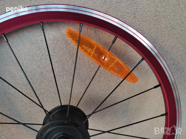 Продавам колела внос от Германия предна алуминиева капла с динамо главина DAHON 20 цола, снимка 8 - Части за велосипеди - 48390794