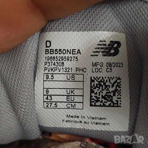 маратонки NEW BALANCE 550 номер 43, снимка 7 - Маратонки - 53514063
