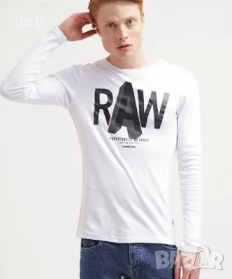 Нова тениска с дълъг ръкав G-Star RAW RALLO RT L/S, оригинал