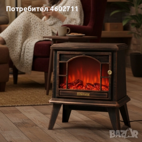 Ретро камина с ефект на пламък – уют и атмосфера