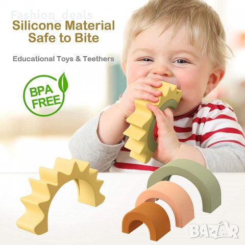Обучителни монтесори бебешки детски гризалки играчки за подреждане 18м+ Зъбни чесалки , снимка 6 - Други - 33671953