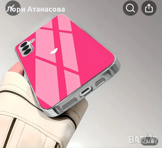 Топъл и елегантен сърцевиден, модерен и нов електроплакиран стъклен кейс за Galaxy А 56, снимка 3 - Калъфи, кейсове - 53562489