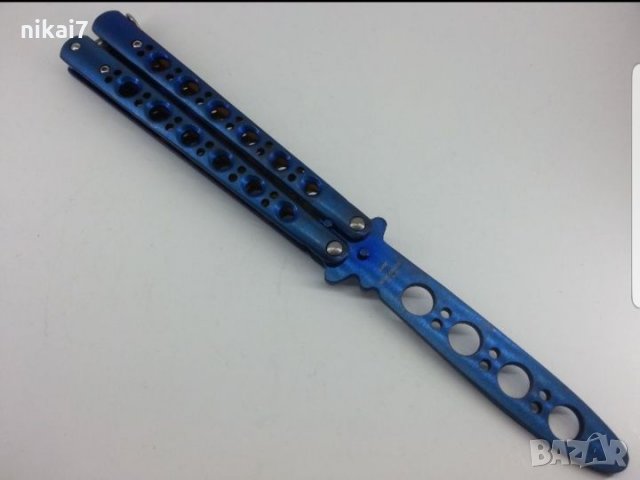 тренировъчен нож упражнения пеперуда с тъпо острие+калъф за колан, снимка 10 - Други - 27253287