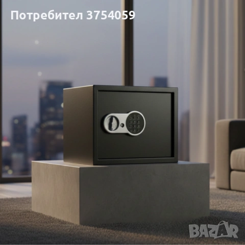 Сейф за ценности Cheffinger с цифрово заключване – 8,5L, 16L и 26L варианти, батерии и монтажни болт, снимка 2 - Други стоки за дома - 53208429