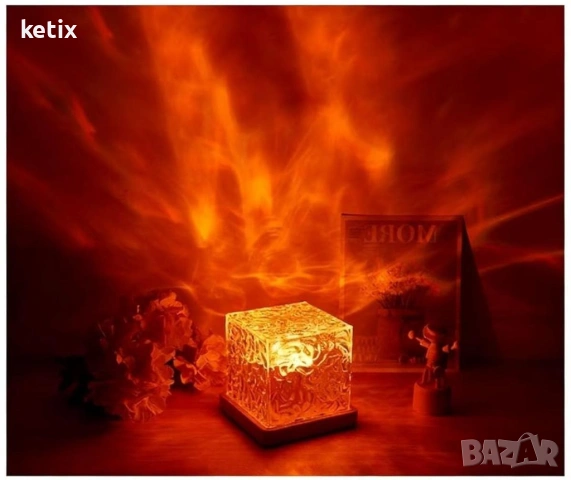 LED нощна лампа, LEAN, проектор с 16 RGB цвята, с дистанционно управление, снимка 4 - Лед осветление - 53590658