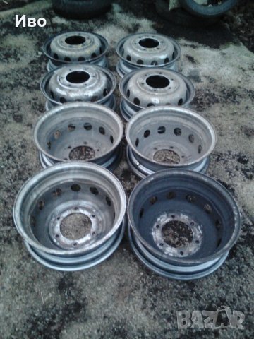 Стоманени джанти за Всякакви Бусове от 12" до 16цола, Единични и Двойни задни гуми. , снимка 13 - Гуми и джанти - 27588660