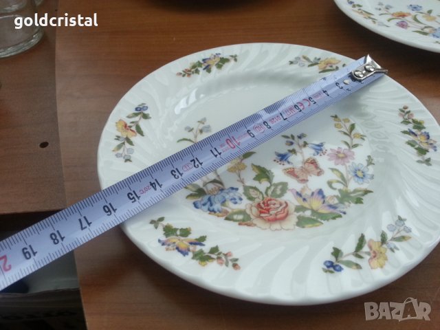 Английски порцелан чинии плитки , снимка 3 - Антикварни и старинни предмети - 38475986