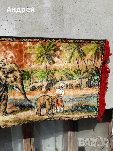 Старинен ковьор,покривка за стена #195, снимка 4 - Антикварни и старинни предмети - 40143864