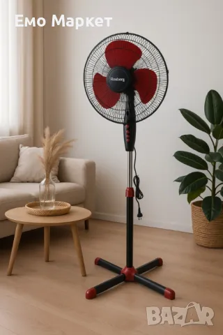 Вентилатор Rosberg, 40W, 40см., снимка 6 - Вентилатори - 50032040