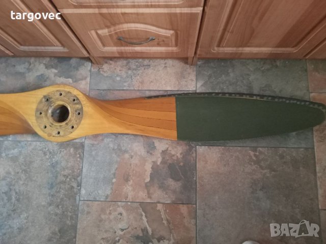  Стара дървена самолетна перка пропелер витло, снимка 5 - Антикварни и старинни предмети - 40576792