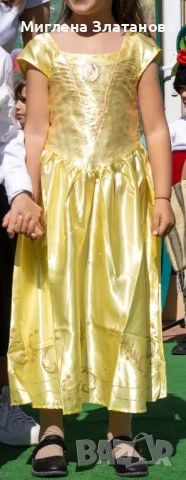 Рокля на принцеса Бел КАТО НОВА, снимка 2 - Детски рокли и поли - 50557317