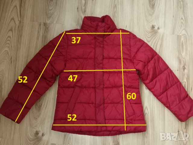 Детско зимно яке ZARA, 152-158 см  12-13г, тъмно червено, много топло с вата и полар, много запазено, снимка 10 - Детски якета и елеци - 35077467