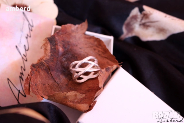 Сребърен пръстен - модел R056, снимка 6 - Пръстени - 53556985