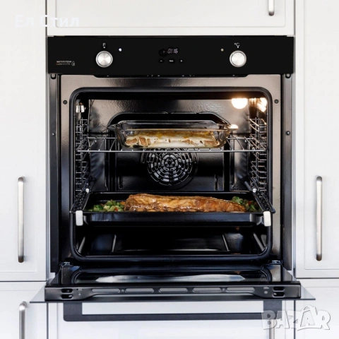 Вградена многофункционална фурна Taurus HM978BKD – 78 л, 3100 W, WaterSteam Clean, клас A, снимка 7 - Печки, фурни - 53586933