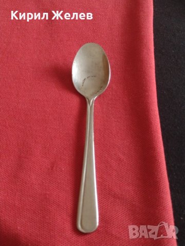Стара лъжичка за кафе чай от соца с печат STAINLESS STEEL 18/8 за КОЛЕКЦИЯ ДЕКОРАЦИЯ 31670, снимка 4 - Други ценни предмети - 43816261
