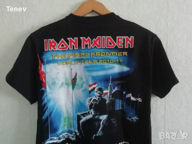 Iron Maiden The Final Frontier World Tour 2010-2011 оригинална тениска размер М памучна , снимка 3 - Тениски - 50130635
