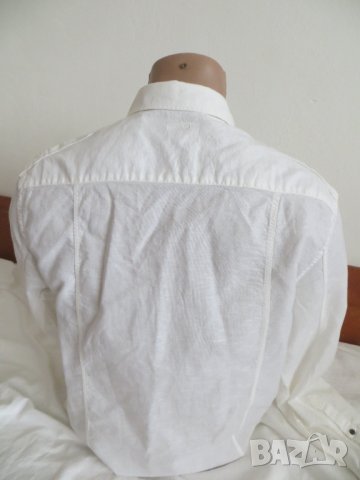 Мъжка риза с дълъг ръкав памук и лен J.C.RAGS, снимка 3 - Ризи - 37119022