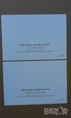 "Западно изкуство(Western Art)"върху 7 двойни картички.Издадени в САЩ, снимка 9 - Колекции - 52380775