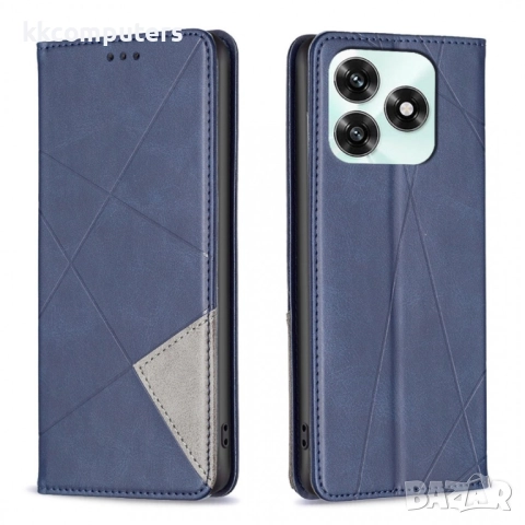 Кожен калъф Портфейл за Honor X5c Plus 4G/ Honor X5c 4G- Геометрична щампа, Държач за Карти и Стойка, снимка 4 - Калъфи, кейсове - 52629954