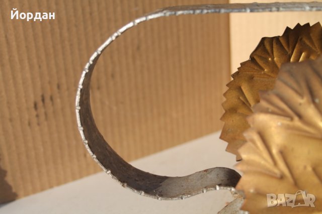 Стойка за бутилка шампанско от ковано желязо, снимка 3 - Антикварни и старинни предмети - 43516858