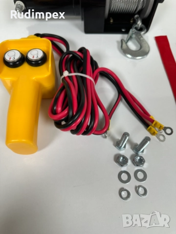 Лебедка 2000 lbs , 907 кг, 12V, електрическа, снимка 8 - Аксесоари и консумативи - 52468437