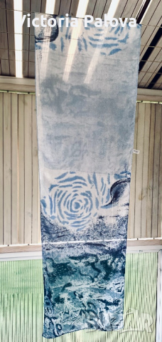 Красив нежен шал коприна, снимка 1 - Шалове - 36549552