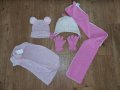 Лот от 2 броя Детски комплекти от шапки шалове и ръкавици за момиче, снимка 2
