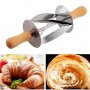 Ролер уред нож за бързо рязане на триъгълници за кроасани тесто тип точилка сладкарство кифлички, снимка 5