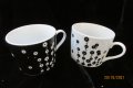 Сет  черно-бели чаши за кафе, снимка 8