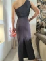 Дълга елегантна рокля с едно рамо - нова, снимка 3