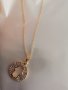 Хамса Ръката на Фатима златисто колие с камъчета гердан, снимка 2