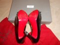 Christian Louboutin Asteroid 140 suede and patent-leather pumps, снимка 15