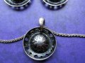Сребърен комплект - Висулка и обеци , снимка 6