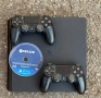 Конзола Sony Playstation 4 Slim (PS4), 500 GB, Черен + 2 геймпада и игра, снимка 1