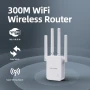 Безжичен WiFi Repeater 300Mbps, мрежов повторител и усилвател PIX-LINK WR09, снимка 5