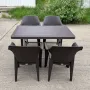 Градински комплект маса с 4 стола, снимка 3