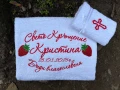 Хавлии за Кръщене с бродерия, снимка 15