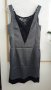 Дамска рокля сатен и дантела М/Л сиво и черно без следи от употреба, снимка 2