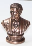 Статуетка-бюст на "Васил Левски".Медна галванопластика., снимка 1