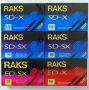 Нови аудио касети РАКС RAKS нормални и хромни ED-SX ED-X SD-X SD-SX 60 и 90 минути