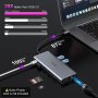 Нов Мултипортов USB-C Докинг Станция 14-в-1 Двоен Монитор 4K, снимка 6