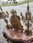 Комплект каминен часовник и два свещника 014, снимка 10