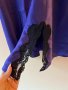 Сатенена рокля с дантела в тъмно лилав цвят 💜, снимка 3