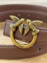 **НОВ** луксозен кожен PINKO колан в кафяв цвят, снимка 2