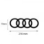 емблема задна емблема Ауди Audi Q3 Q5 Q7 A6 A8 SQ5 216mm черен гланц , снимка 2