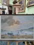 Страхотна антикварна авторска майсторска картина масло върху платно , снимка 3