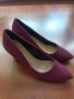 Дамски обувки на ток цвят бордо, снимка 2