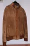 Топло яке тип "бомбър" от естествена кожа „набук”, снимка 6
